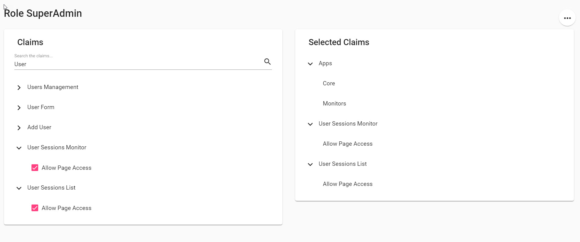 Add app on claims page